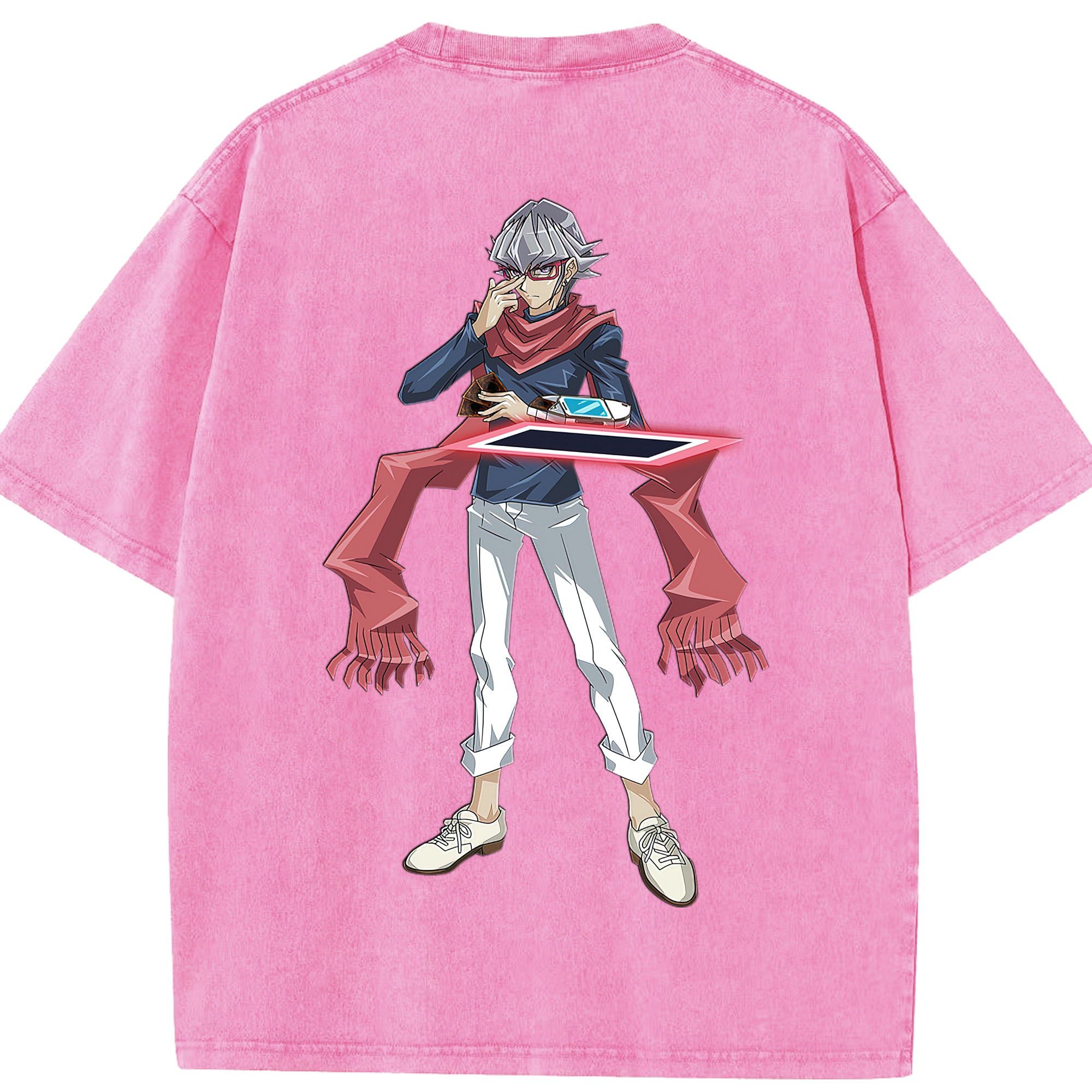 （画像用） 遊☆戯☆王 Yu-Gi-Oh! 綿100% ヴィンテージ風 半袖Tシャツ（背面プリント）